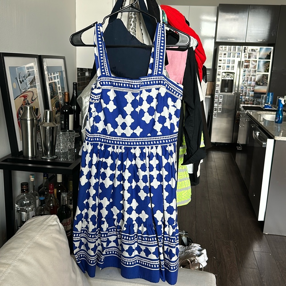 Kate Spade Blue and White Dress